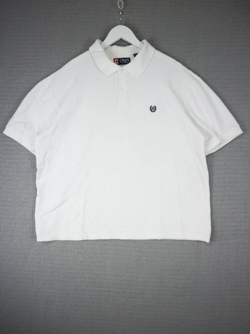 Chaps Ralph Lauren Cotton Polo Button Up Cropped FIt Mens XL